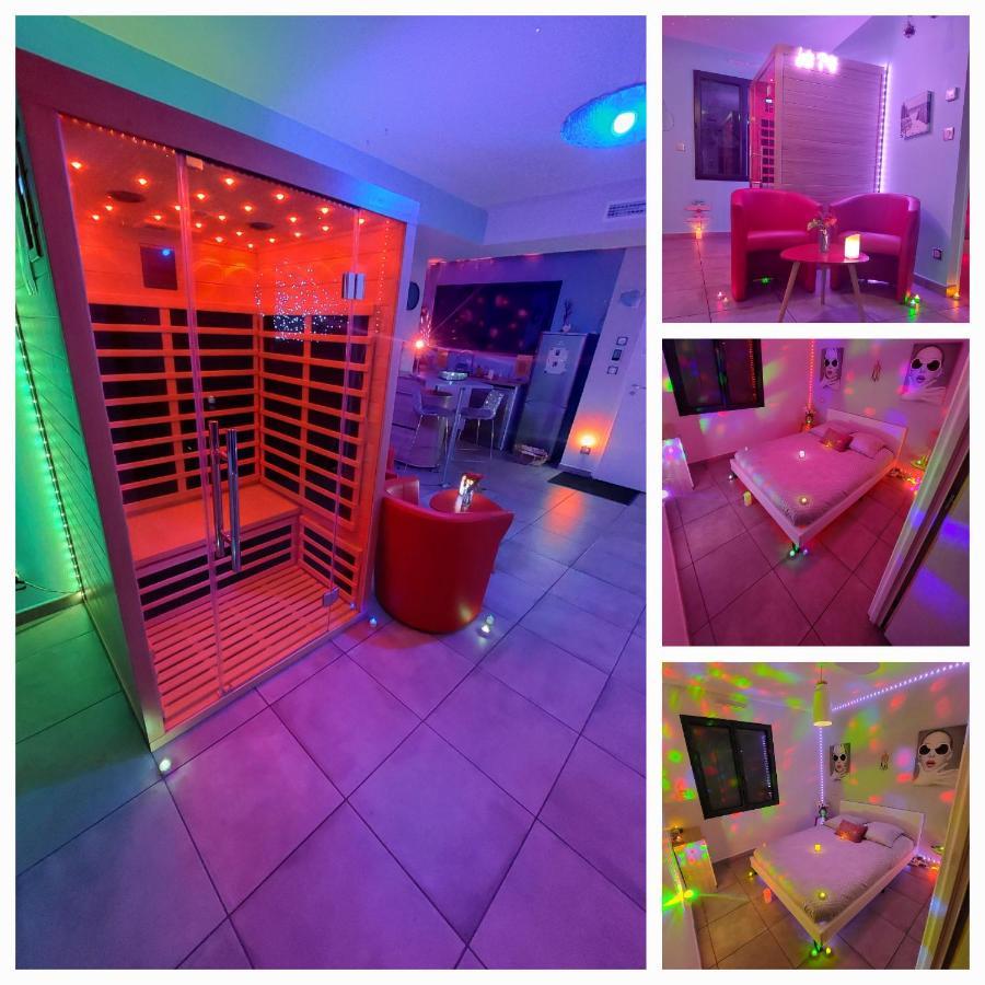 Un Sejour Romantique En Couple Avec Jacuzzi Prive Chromotherapie Jardin Maison Privee Ychoux Экстерьер фото